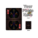 Fractal Abstract Background Pattern Playing Cards 54 Designs (Mini) Front - DiamondA