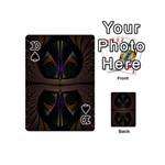 Fractal Abstract Background Pattern Playing Cards 54 Designs (Mini) Front - Spade10
