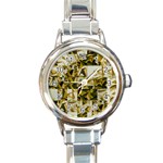 Array Random Gold Round Italian Charm Watch