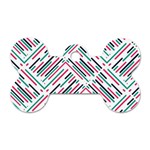 Abstract Colorful Pattern Background Dog Tag Bone (One Side)