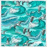 Sea Waves Seamless Pattern Canvas 20  x 20 
