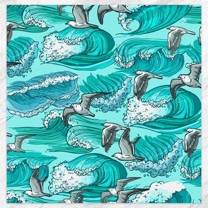 Sea Waves Seamless Pattern Canvas 20  x 20 