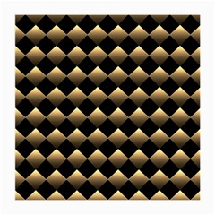 Golden-chess-board-background Medium Glasses Cloth