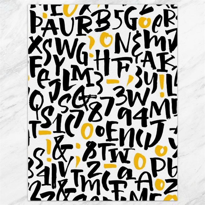 Letters-pattern Canvas 36  x 48 