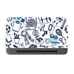 Hand drawn back school pattern Memory Card Reader with CF