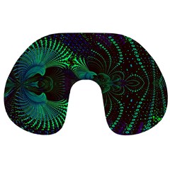 Fractal Flower Travel Neck Pillow