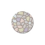Cartoon colored stone seamless background texture pattern Golf Ball Marker (4 pack)