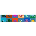 Space pattern Multicolour Small Flano Scarf