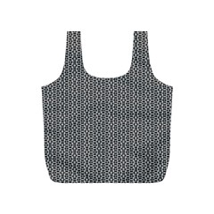 Black And White Triangles Full Print Recycle Bag (s)