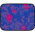 Bi Floral-pattern-background-1308 Double Sided Fleece Blanket (Mini) 