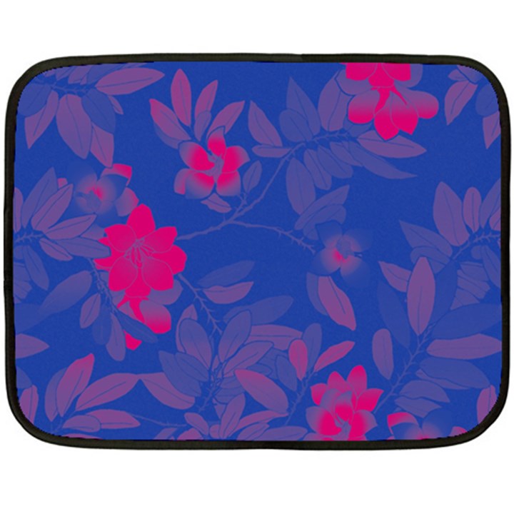 Bi Floral-pattern-background-1308 Double Sided Fleece Blanket (Mini) 