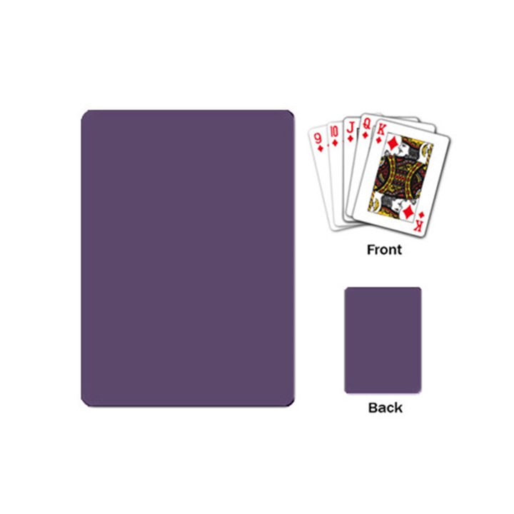 Grape Compote Purple Color Playing Cards Single Design (Mini)