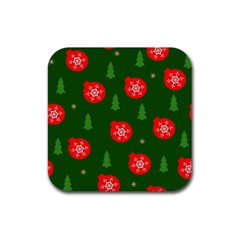 Christmas 001 Rubber Coaster (square) 