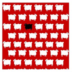Black Sheep Large Satin Scarf (square)