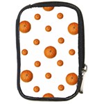 Tangerines Photo Motif Pattern Design Compact Camera Leather Case