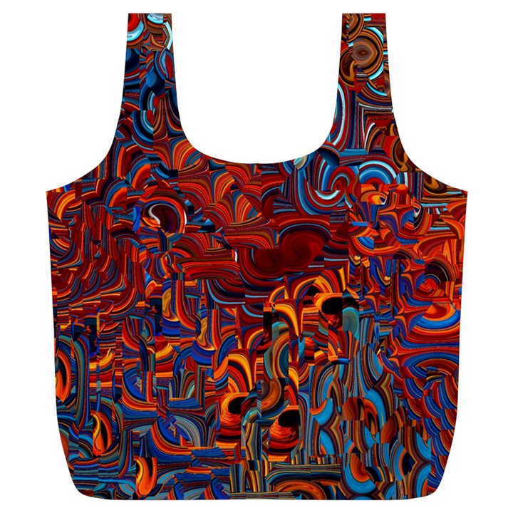 Phoenix in the Rain Abstract Pattern Full Print Recycle Bag (XL)