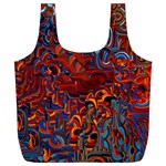 Phoenix in the Rain Abstract Pattern Full Print Recycle Bag (XL) Back