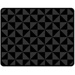 Abstraittrianglesnoir Double Sided Fleece Blanket (Medium) 