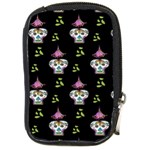 Skull Pattern Compact Camera Leather Case