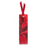 Red Vivid Marble Pattern 15 Small Book Marks