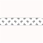 Black And White Sketchy Birds Motif Pattern Small Bar Mats