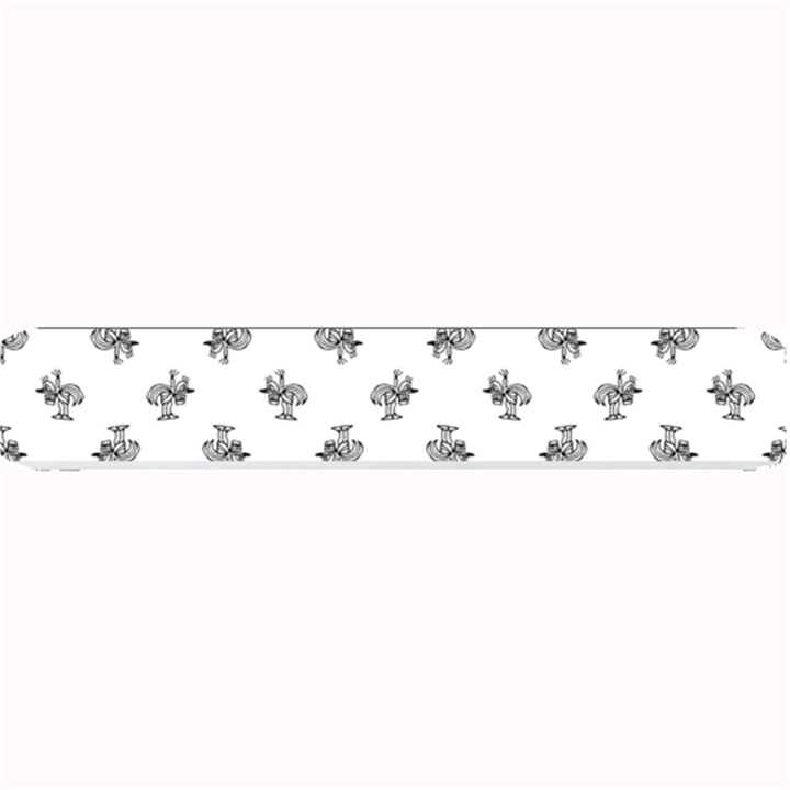 Black And White Sketchy Birds Motif Pattern Small Bar Mats