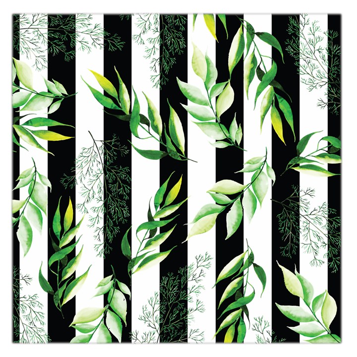 Minimal Stripes Pattern Large Satin Scarf (Square)