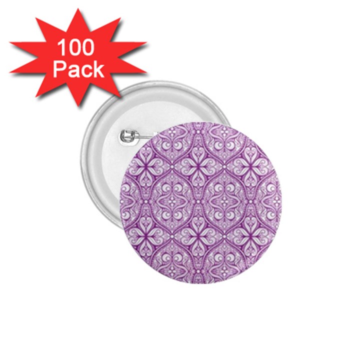 purple pattern Oval 1.75  Buttons (100 pack) 