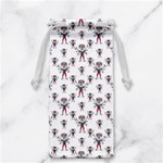 Sketchy Style Scarecrow Drawing Motif Pattern Jewelry Bag