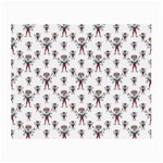 Sketchy Style Scarecrow Drawing Motif Pattern Small Glasses Cloth (2 Sides) Back