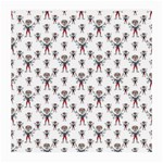 Sketchy Style Scarecrow Drawing Motif Pattern Medium Glasses Cloth