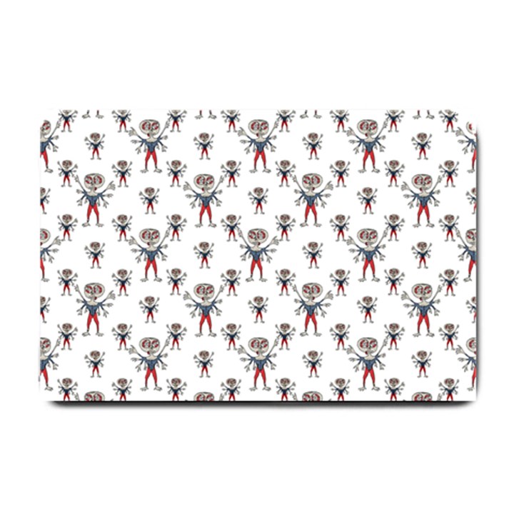 Sketchy Style Scarecrow Drawing Motif Pattern Small Doormat 