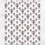 Sketchy Style Scarecrow Drawing Motif Pattern Canvas 11  x 14 