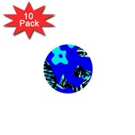 Abstract Tropical 1  Mini Buttons (10 pack) 