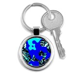 Abstract Tropical Key Chain (Round)