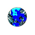 Abstract Tropical Hat Clip Ball Marker