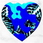 Abstract Tropical Jigsaw Puzzle (Heart)