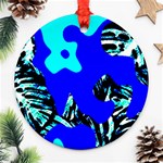 Abstract Tropical Round Ornament (Two Sides)