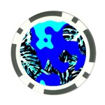Abstract Tropical Poker Chip Card Guard