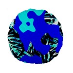 Abstract Tropical Standard 15  Premium Round Cushions