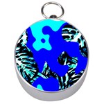 Abstract Tropical Silver Compasses