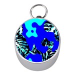 Abstract Tropical Mini Silver Compasses
