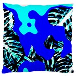 Abstract Tropical Large Flano Cushion Case (One Side)