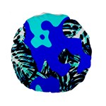 Abstract Tropical Standard 15  Premium Flano Round Cushions