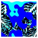 Abstract Tropical Large Satin Scarf (Square)