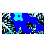 Abstract Tropical Satin Shawl