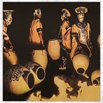 Candombe Drummers Warming Drums Canvas 16  x 16 