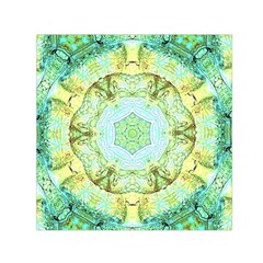 Green Marble Small Satin Scarf (square)