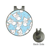 Seamless-little-cat-dragonfly-pattern Hat Clips with Golf Markers