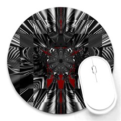 Abstract-artwork-art-fractal Round Mousepads